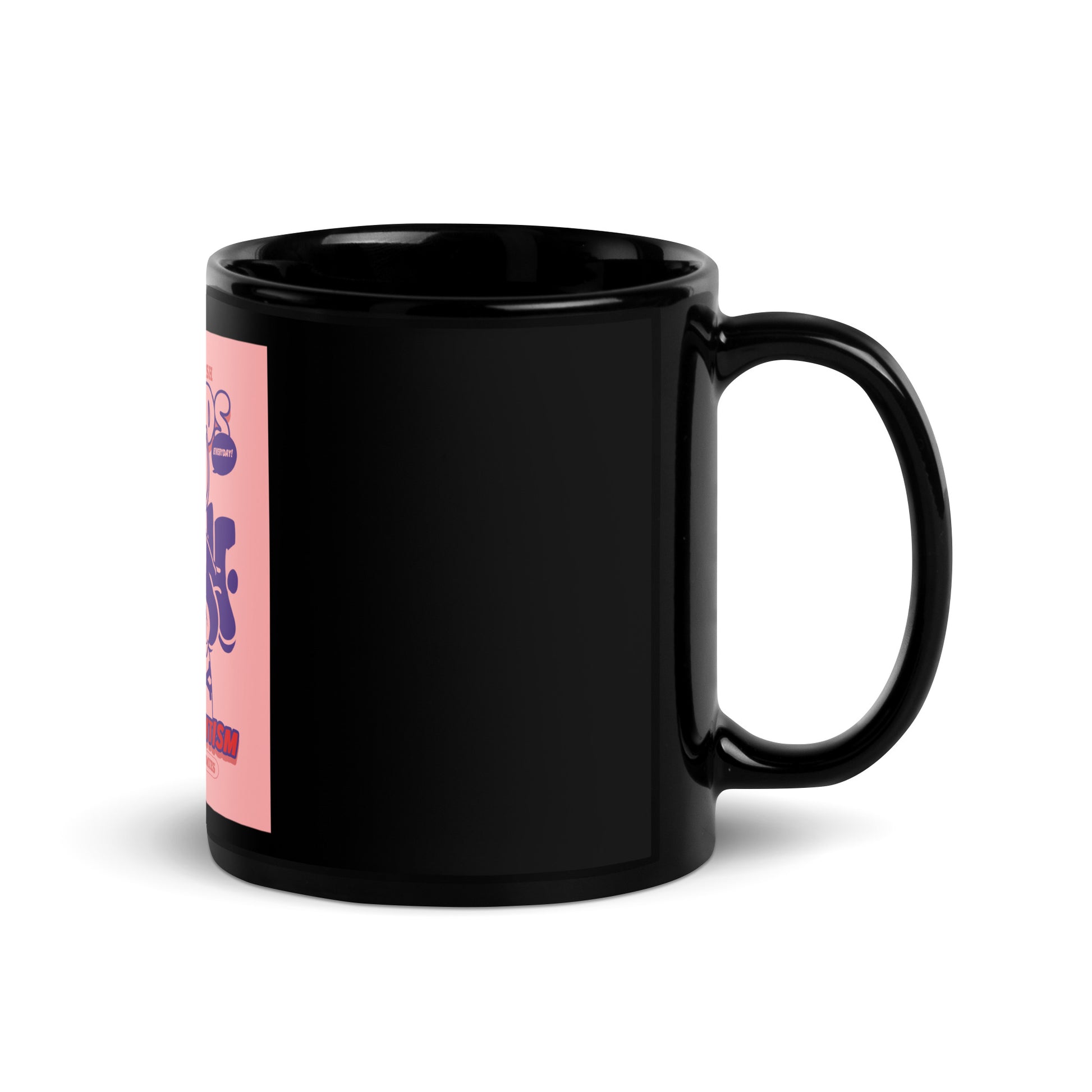 Streetart Graffiti Cartoon | Antisemitism | Black Glossy Mug