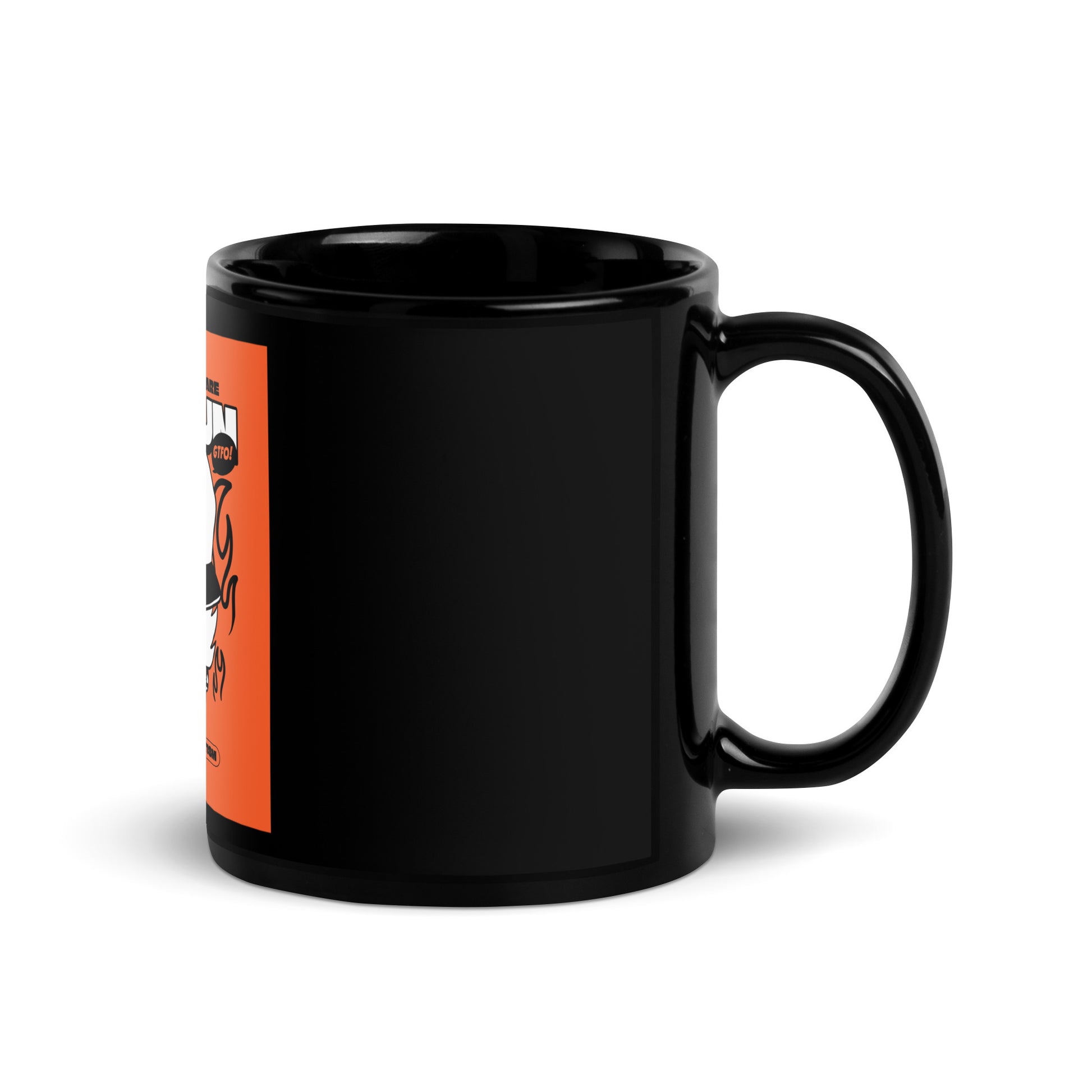 Streetart Graffiti Cartoon | Antisemitism | Black Glossy Mug