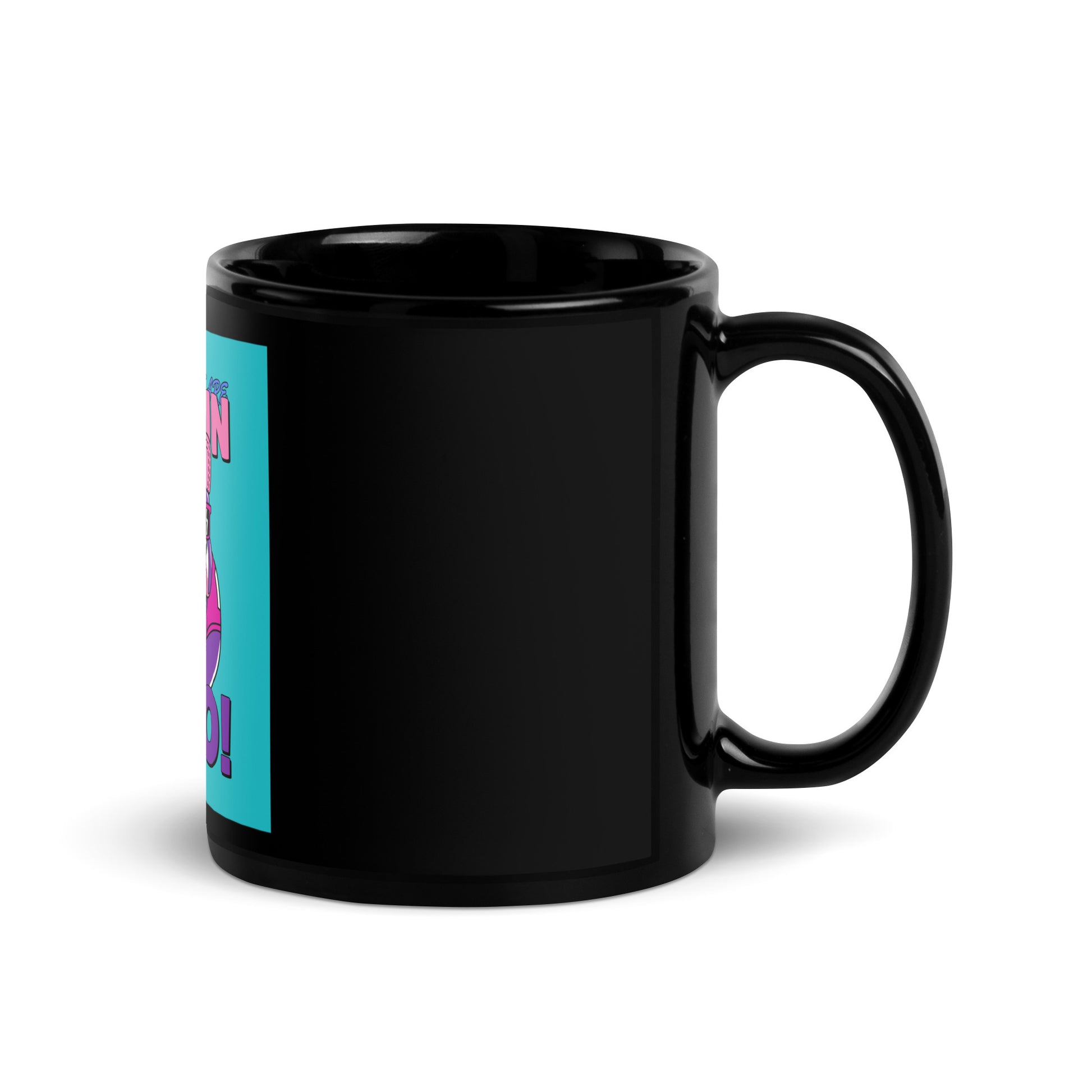 Streetart Graffiti Cartoon | Antisemitism | Black Glossy Mug