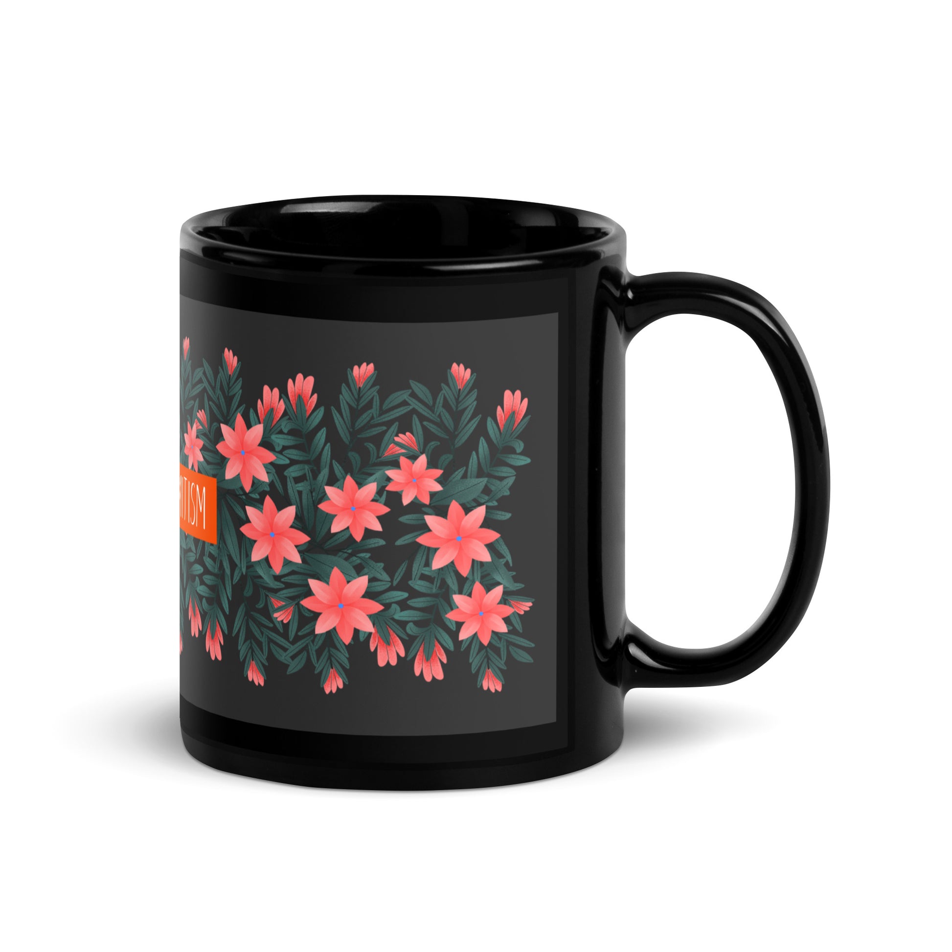 Flower Anthem | Antisemitism | Black Glossy Mug