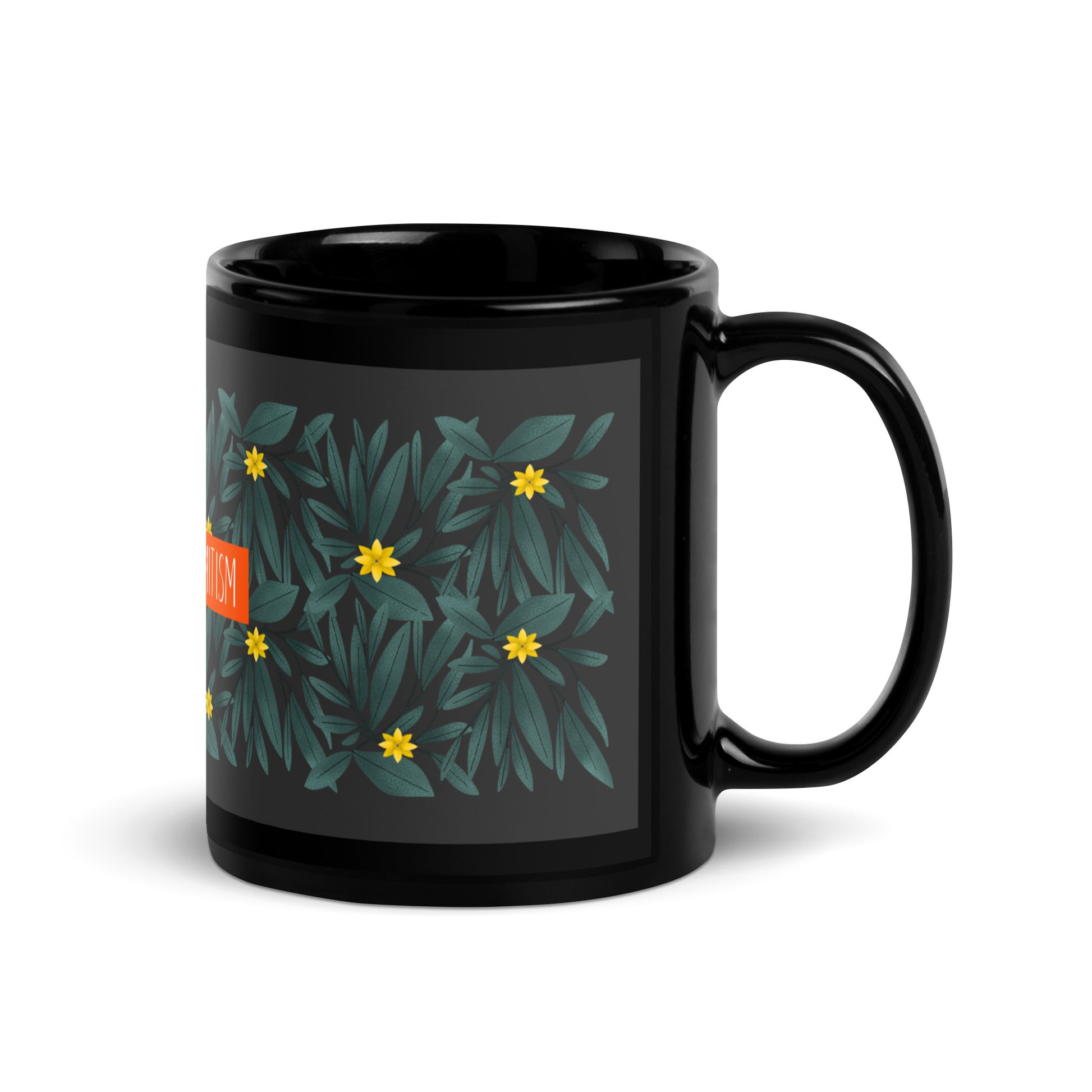 Flower Anthem | Antisemitism | Black Glossy Mug