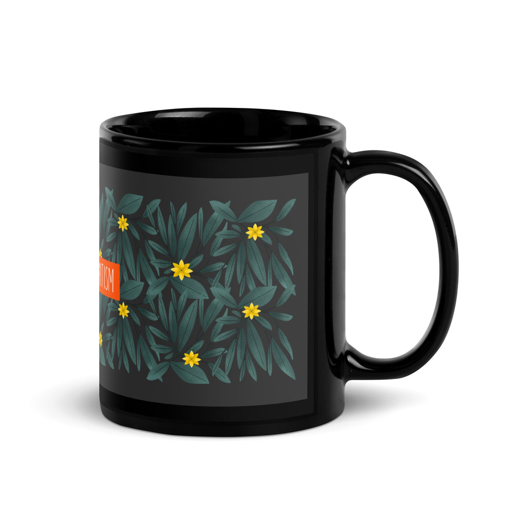 Flower Anthem | Antisemitism | Black Glossy Mug