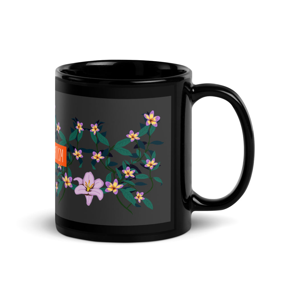 Flower Anthem | Antisemitism | Black Glossy Mug