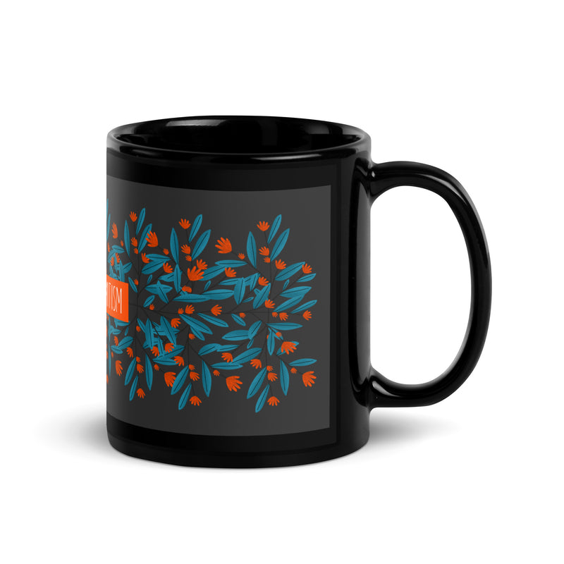 Flower Anthem | Antisemitism | Black Glossy Mug
