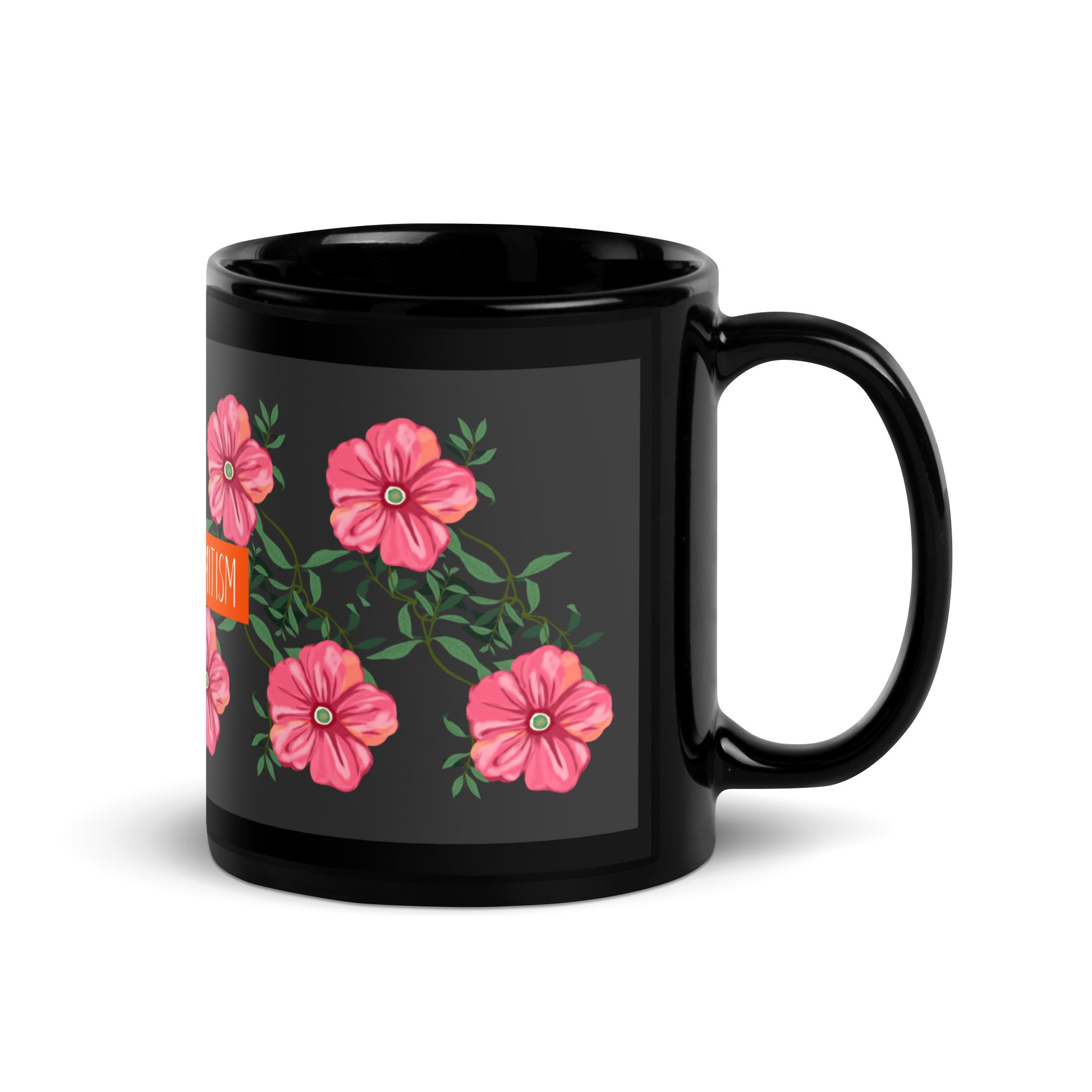 Flower Anthem | Antisemitism | Black Glossy Mug