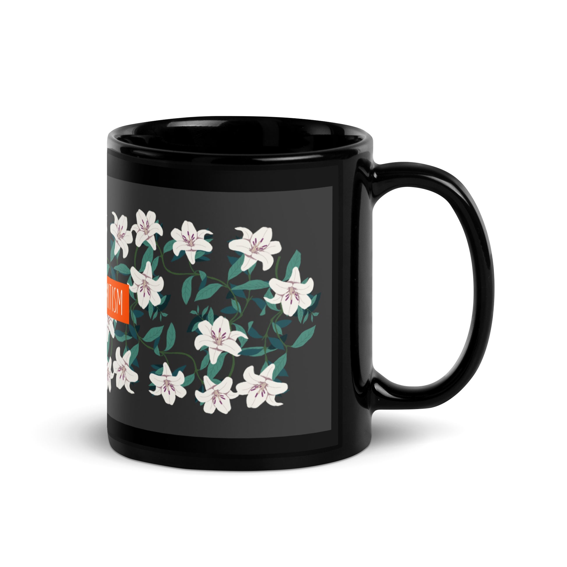 Flower Anthem | Antisemitism | Black Glossy Mug