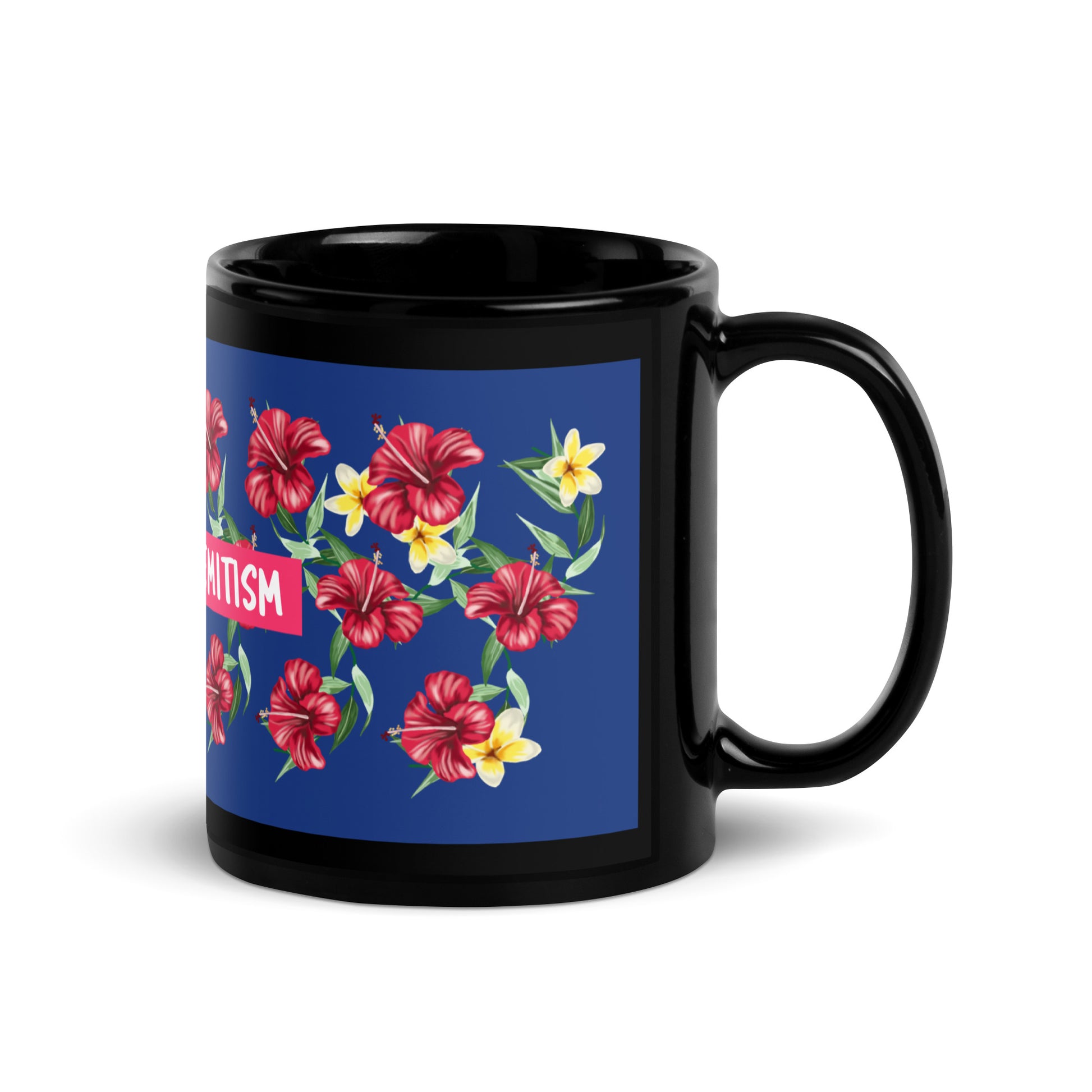 Flower Anthem | Antisemitism | Black Glossy Mug