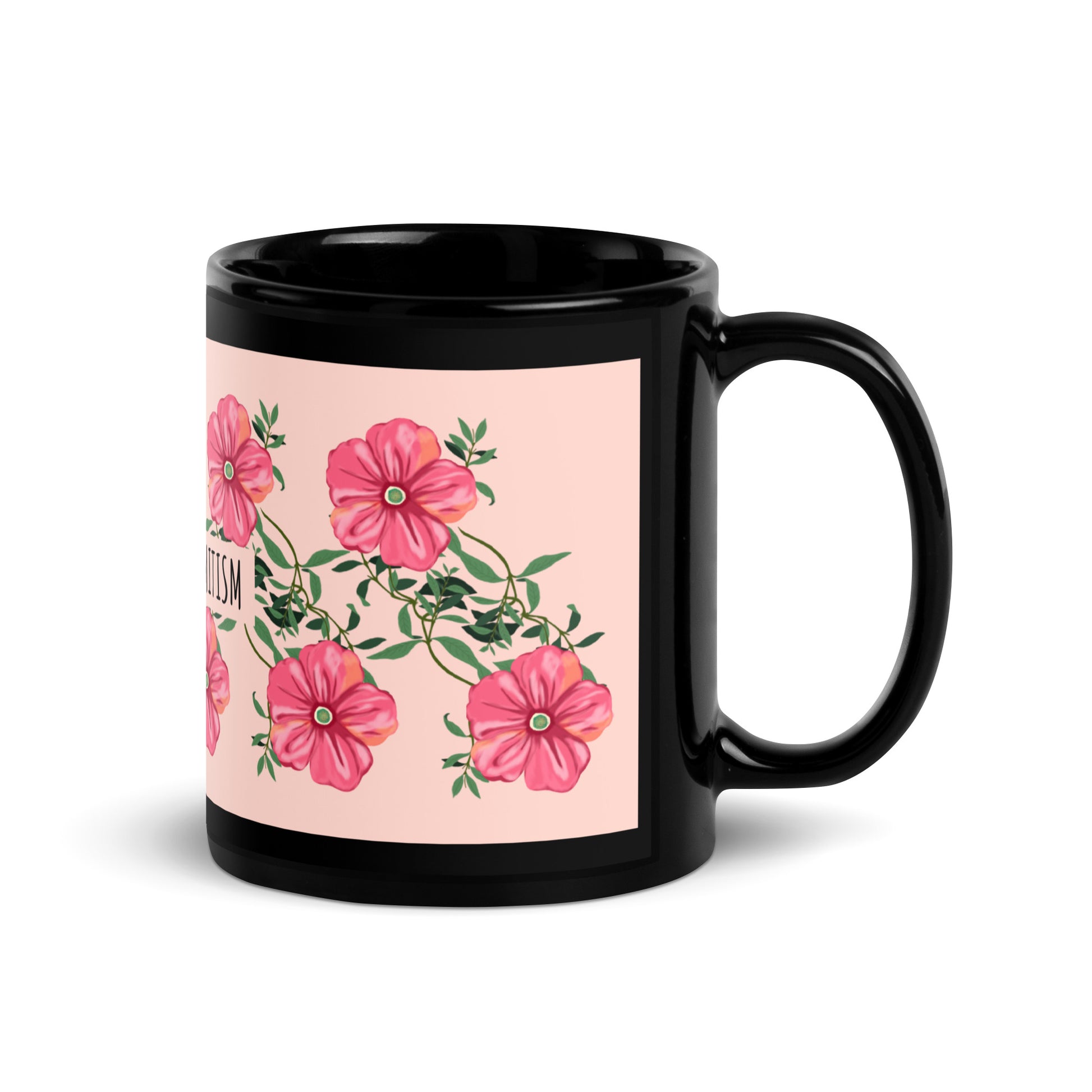 Flower Anthem | Antisemitism | Black Glossy Mug