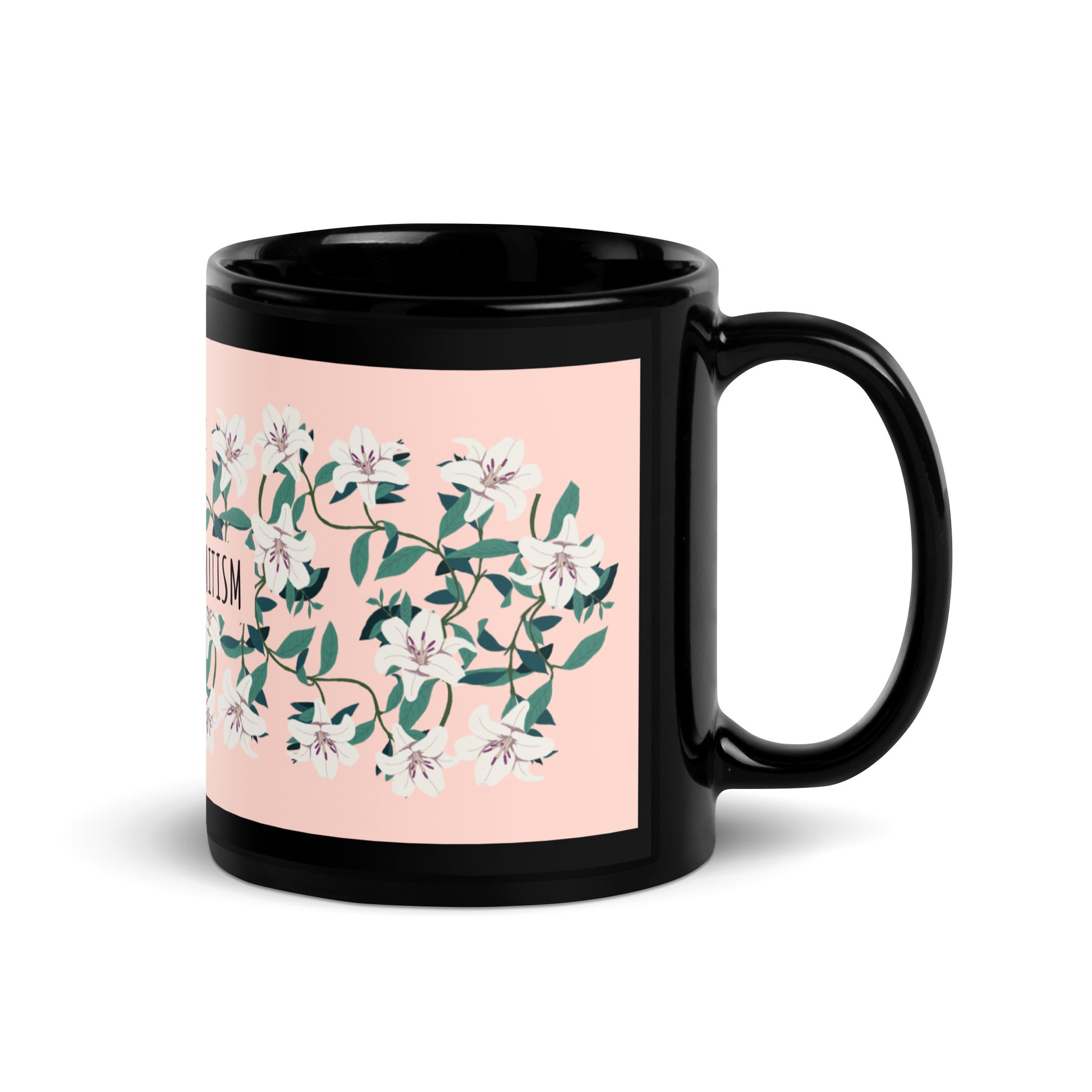 Flower Anthem | Antisemitism | Black Glossy Mug