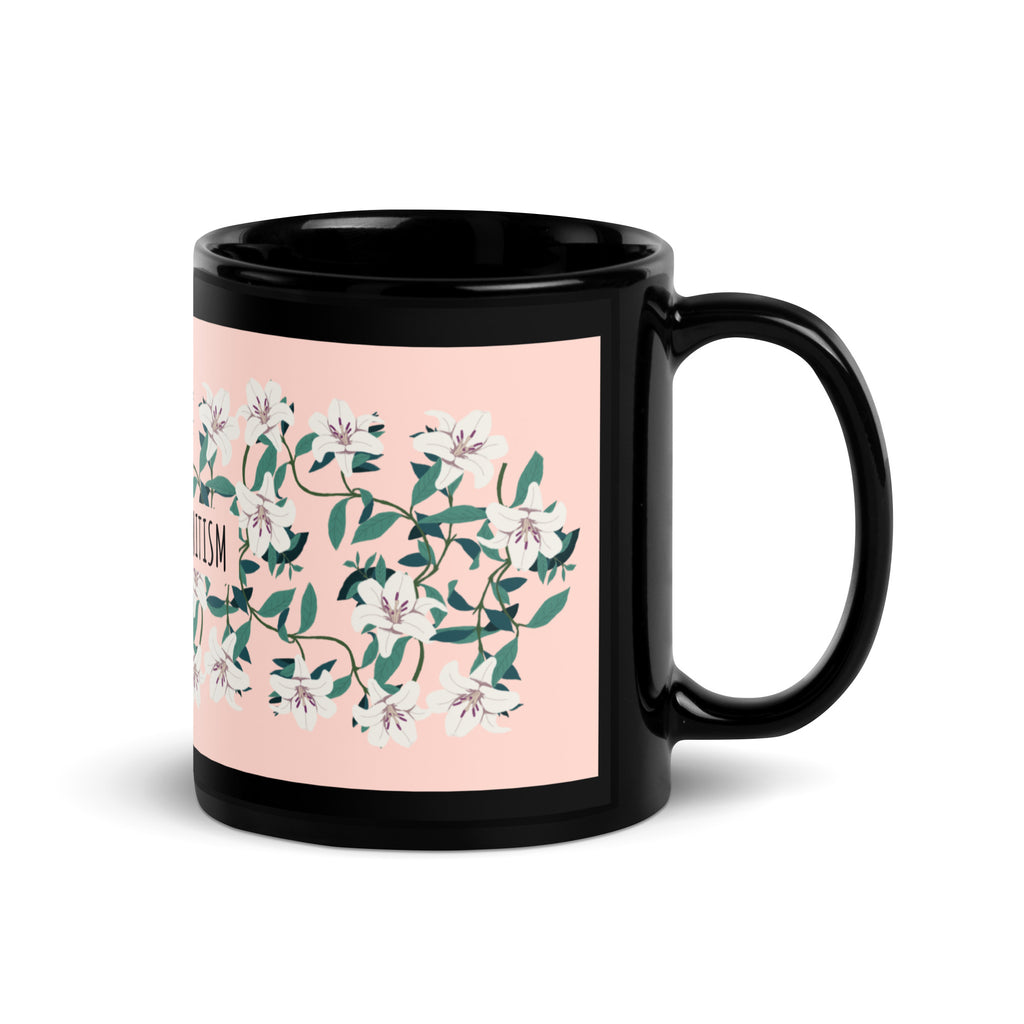 Flower Anthem | Antisemitism | Black Glossy Mug