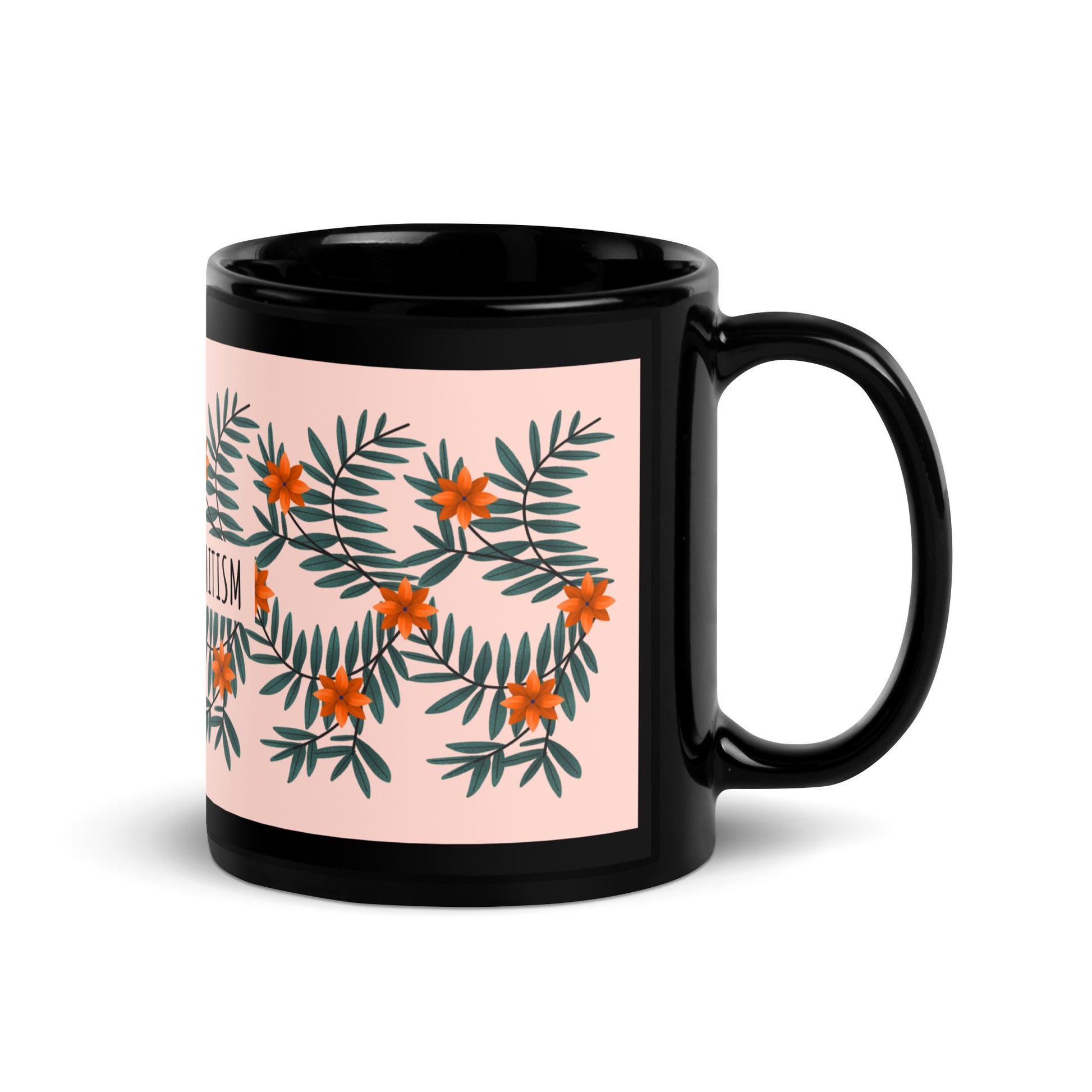 Flower Anthem | Antisemitism | Black Glossy Mug