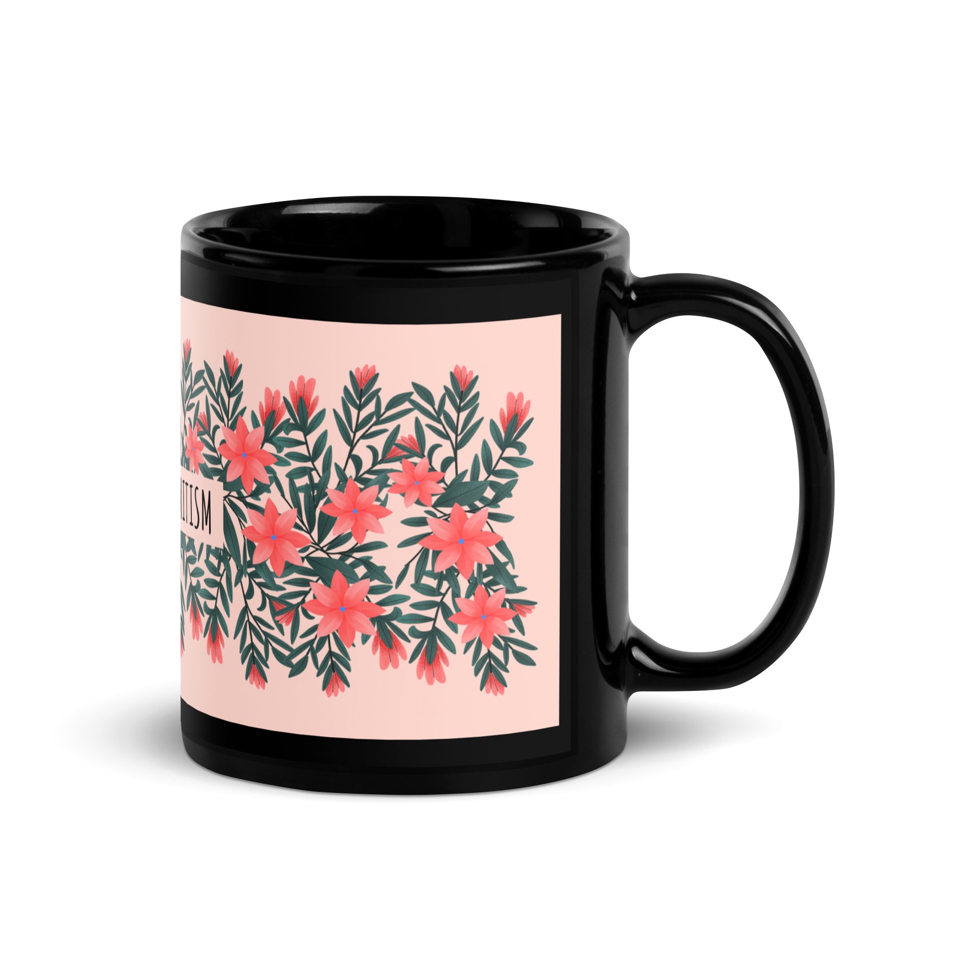 Flower Anthem | Antisemitism | Black Glossy Mug