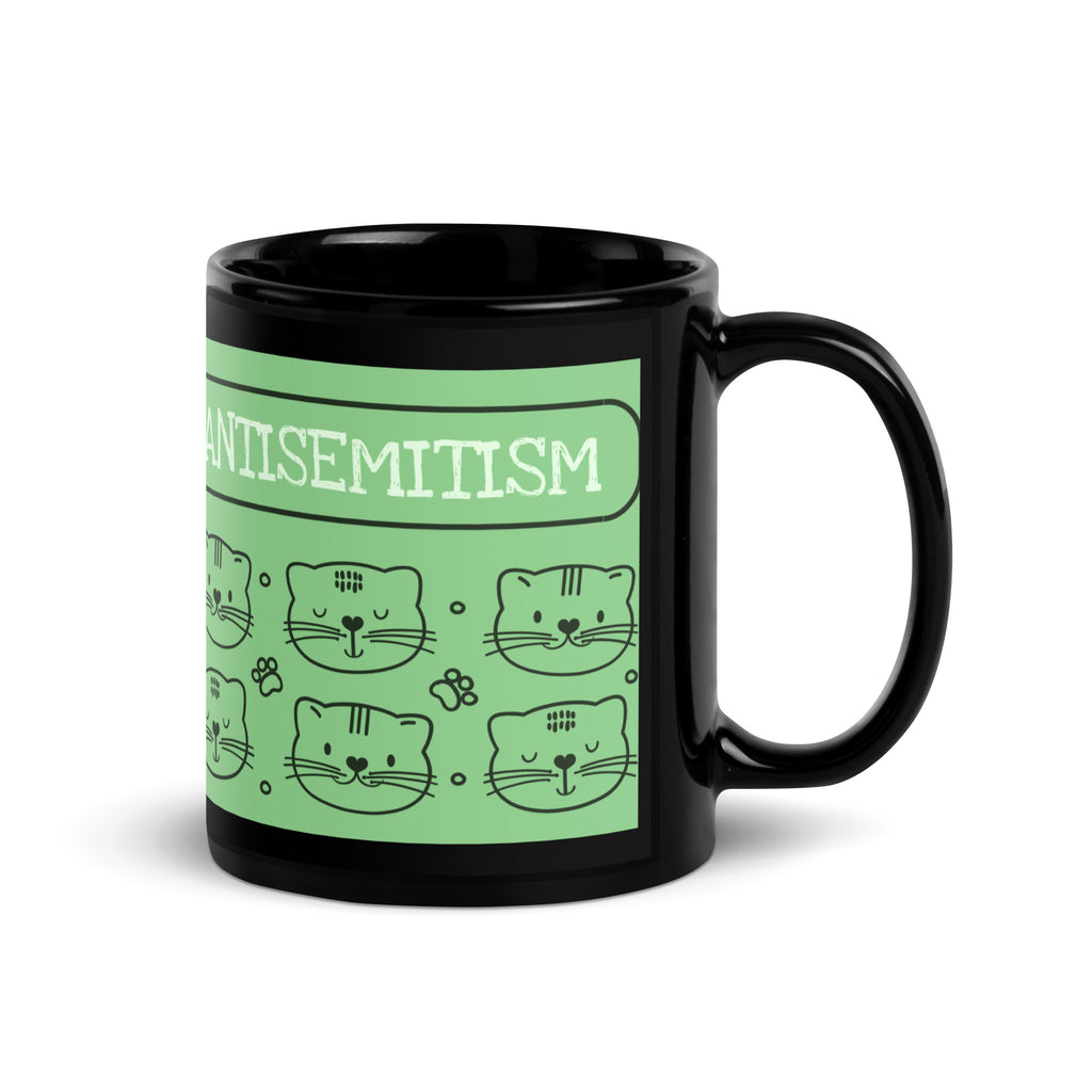 Cute Doodle Pet | Black Glossy Mug