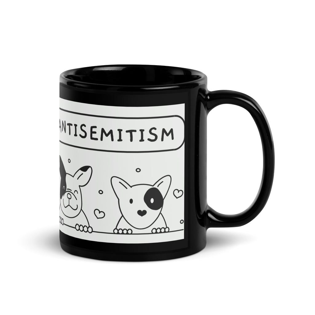 Cute Doodle Pet | Black Glossy Mug