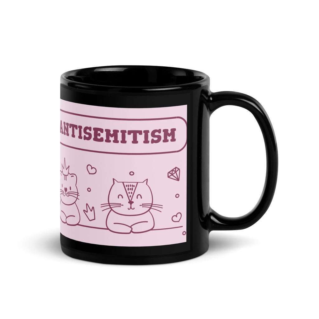 Cute Doodle Pet | Black Glossy Mug
