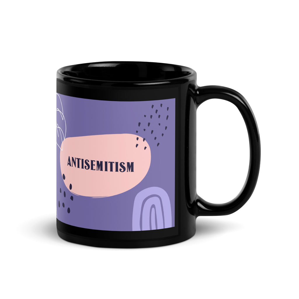 Minimal Shine | Antisemitism | Black Glossy Mug