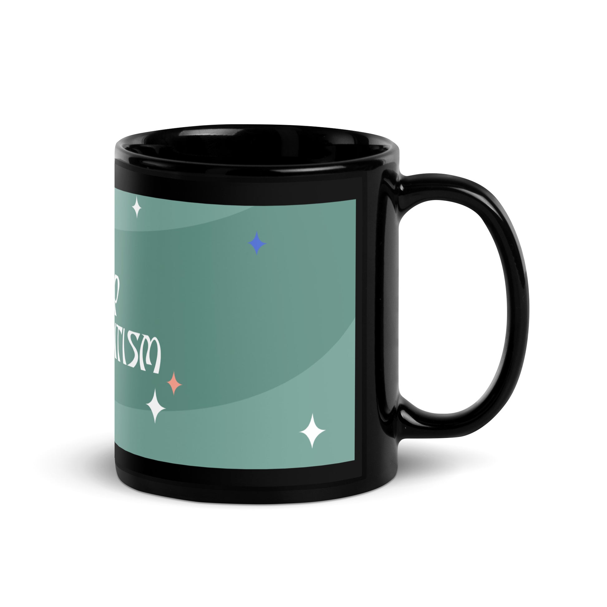 Minimal Shine | Antisemitism | Black Glossy Mug