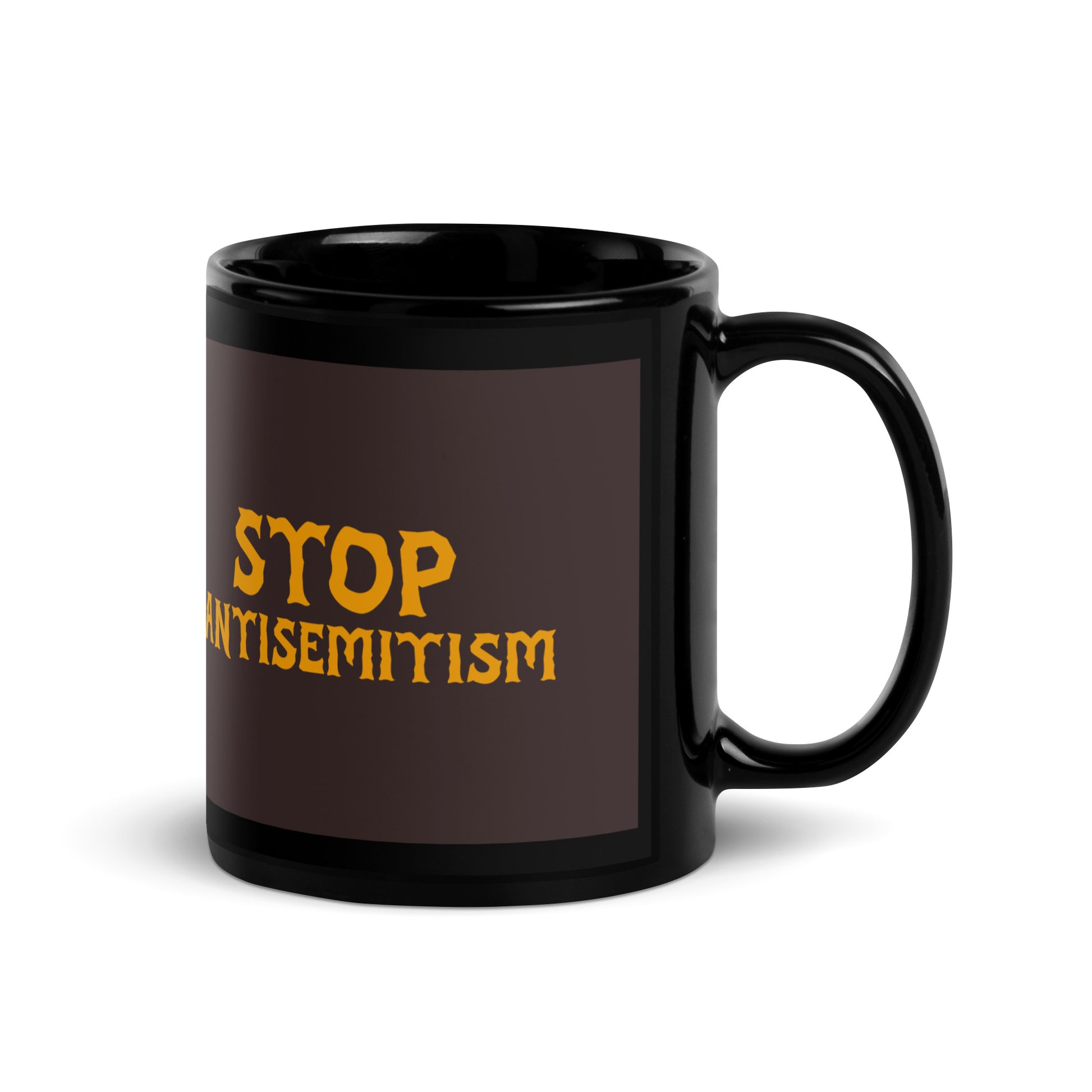 Minimal Shine | Antisemitism | Black Glossy Mug