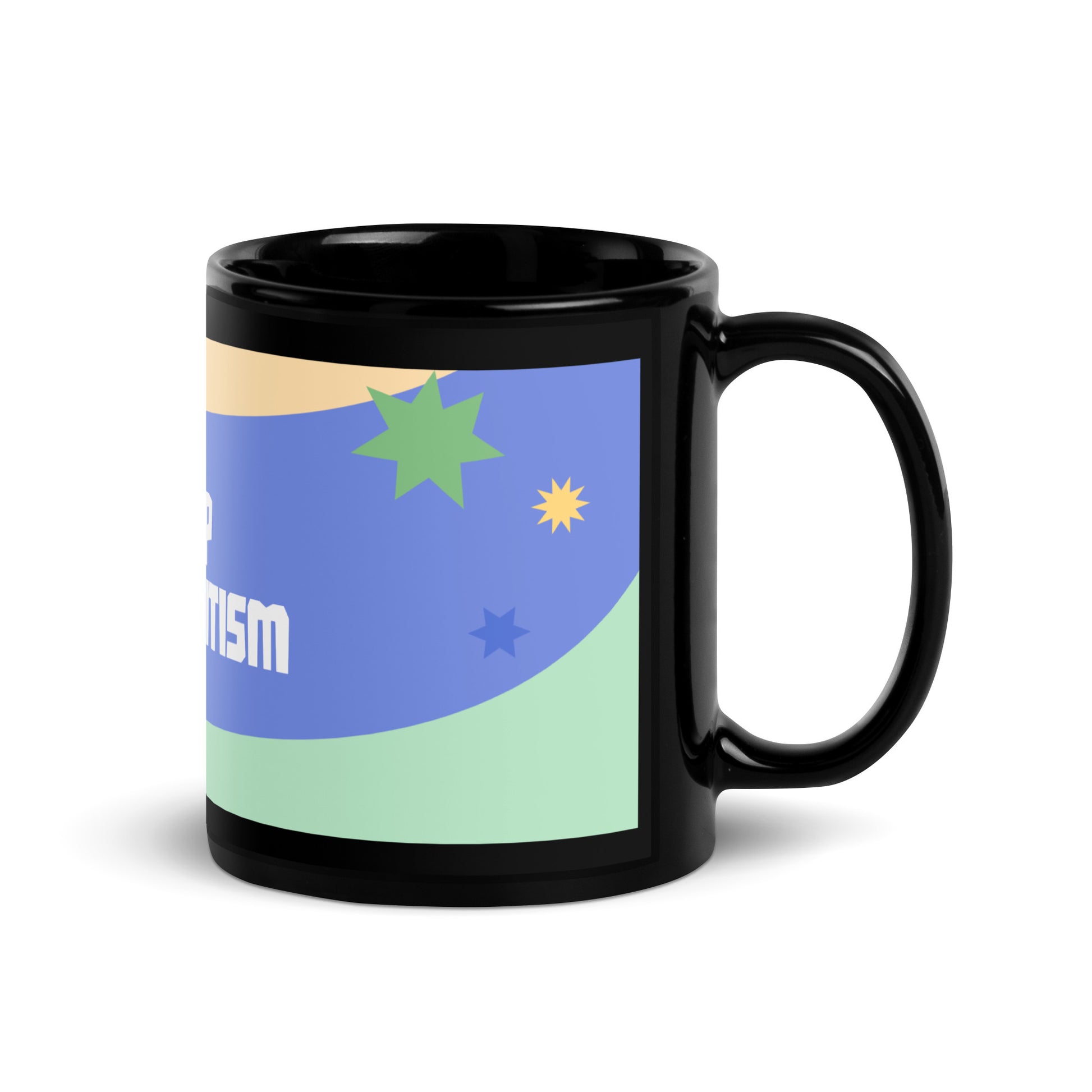 Minimal Shine | Antisemitism | Black Glossy Mug