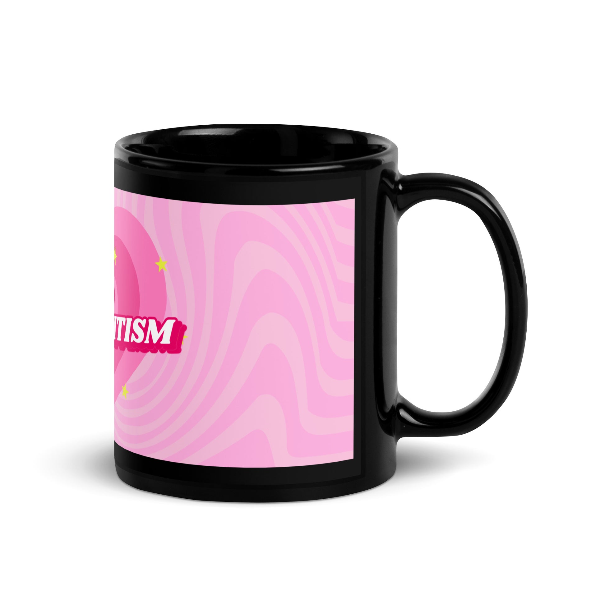 Pink Destiny | Antisemitism | Black Glossy Mug