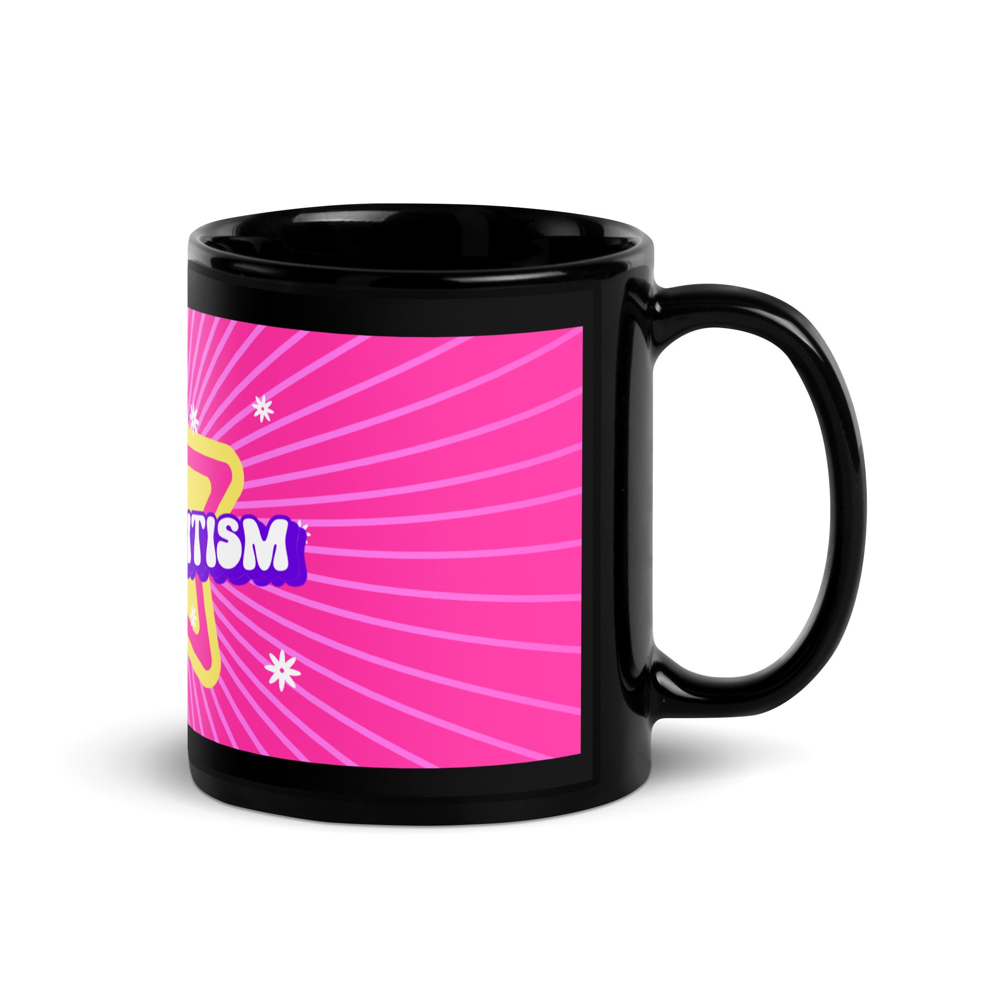 Pink Destiny | Antisemitism | Black Glossy Mug