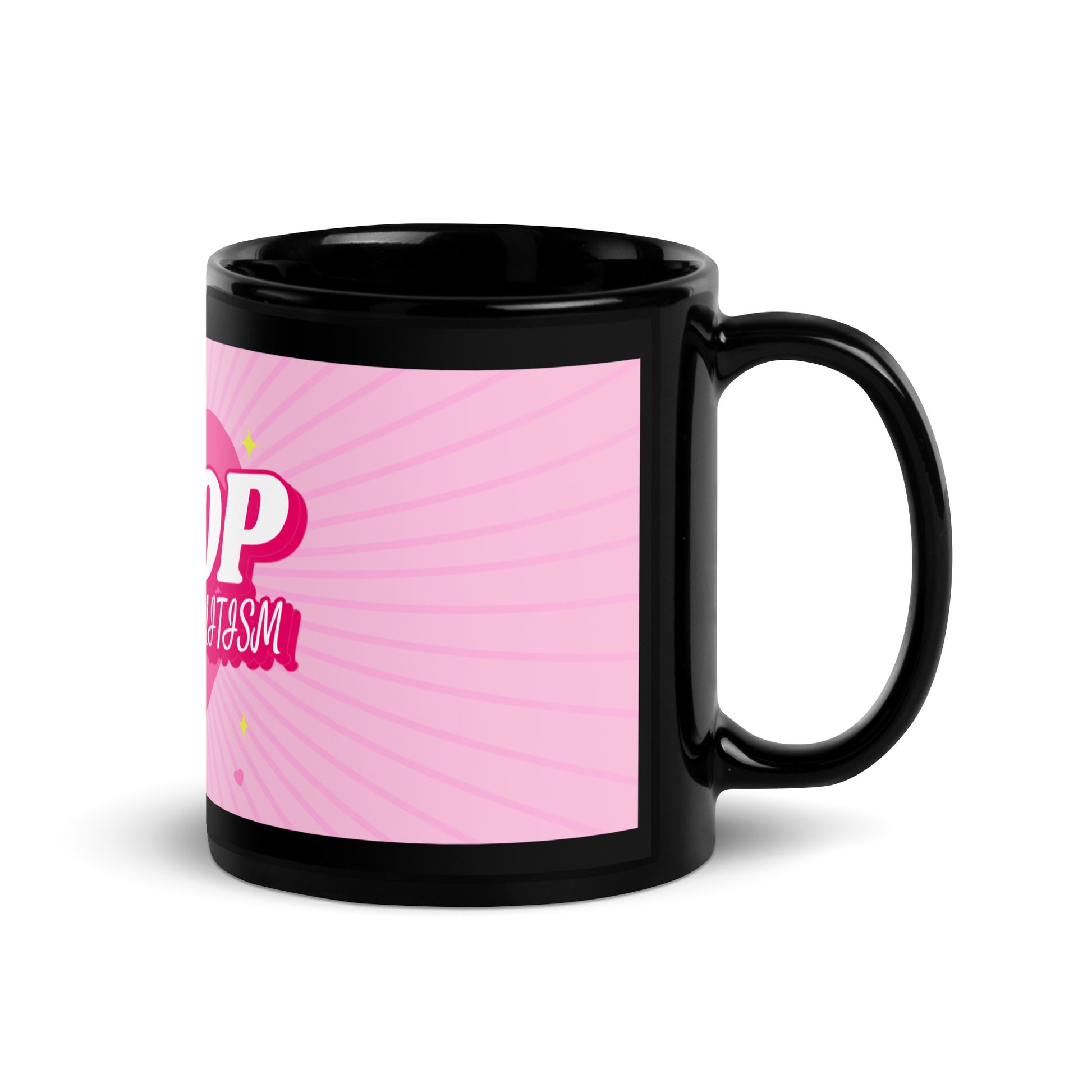 Pink Destiny | Antisemitism | Black Glossy Mug