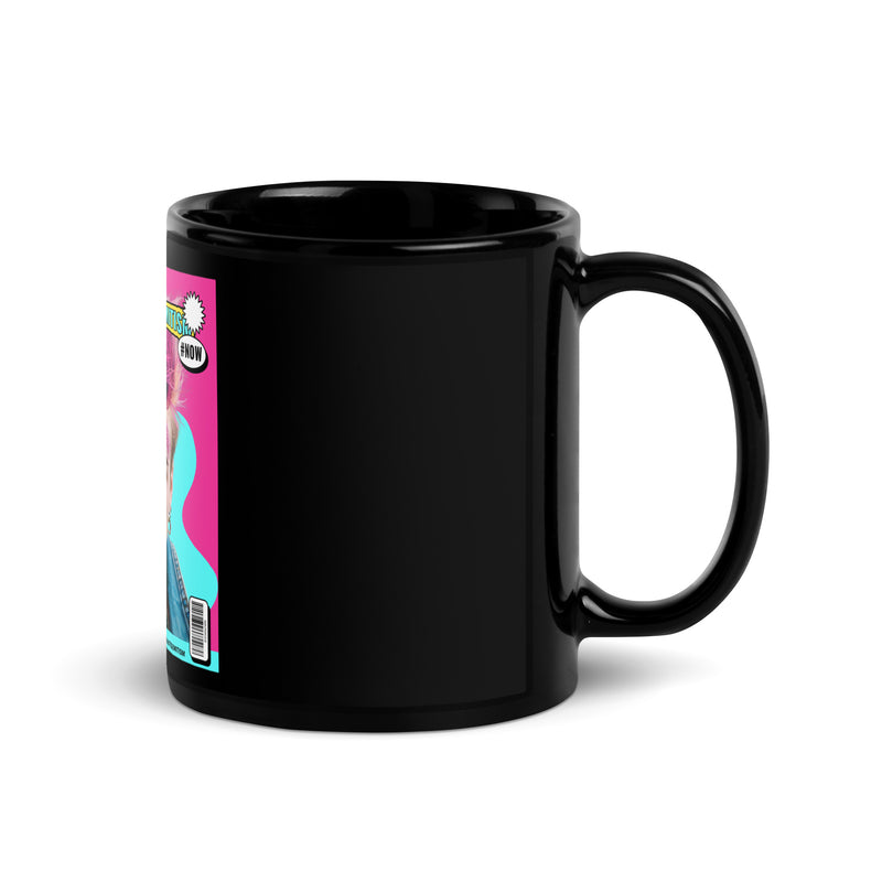 80's Fashion Trend | Battle Antisemitism | Black Glossy Mug