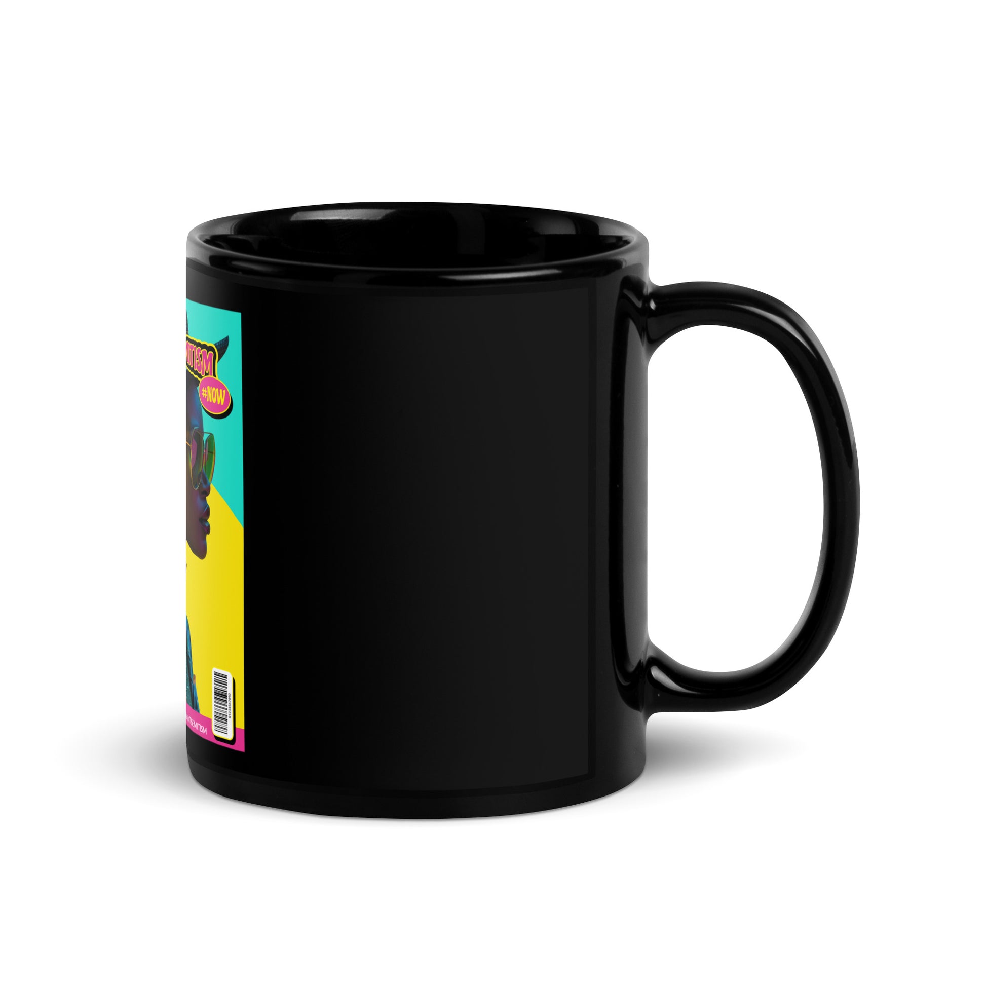 80's Fashion Trend | Battle Antisemitism | Black Glossy Mug