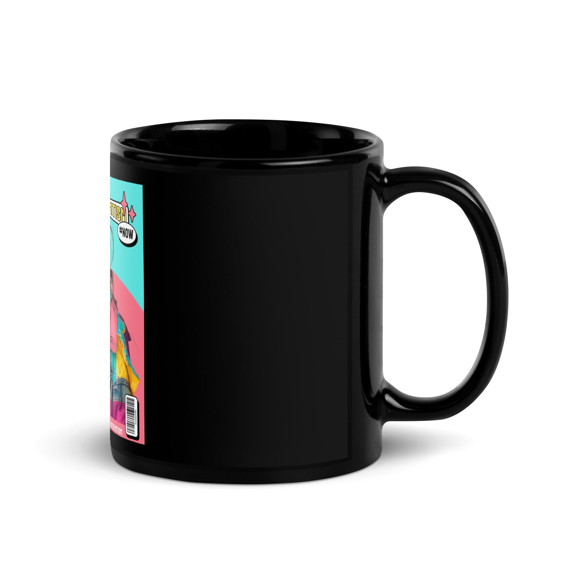 80's Fashion Trend | Battle Antisemitism | Black Glossy Mug