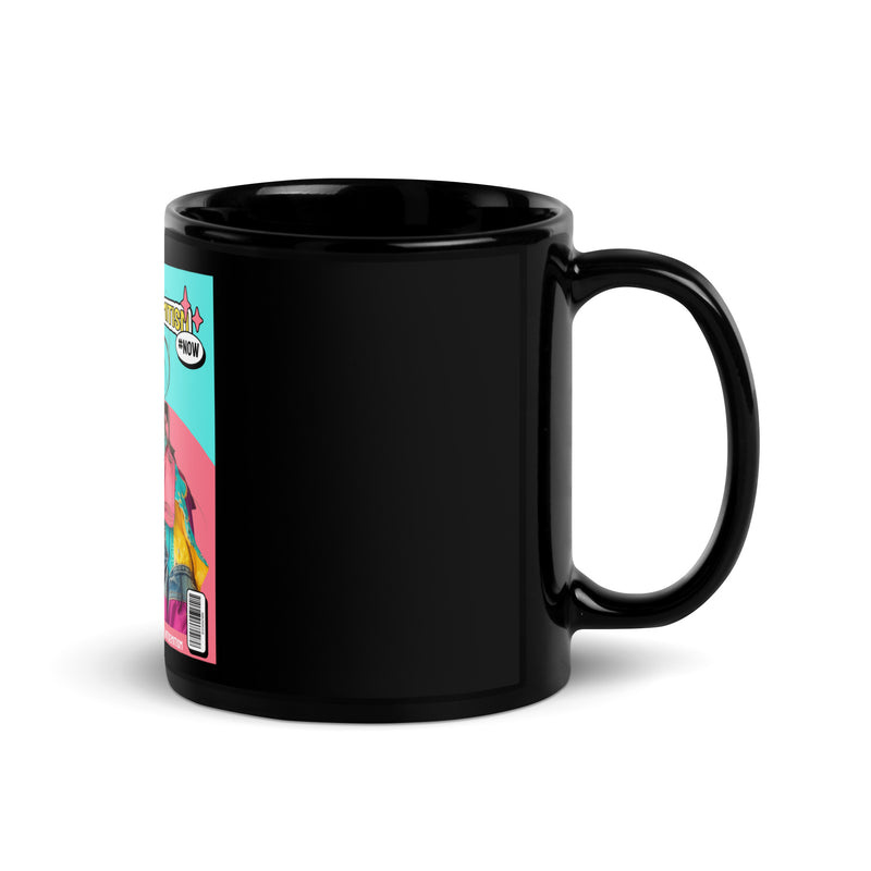 80's Fashion Trend | Battle Antisemitism | Black Glossy Mug