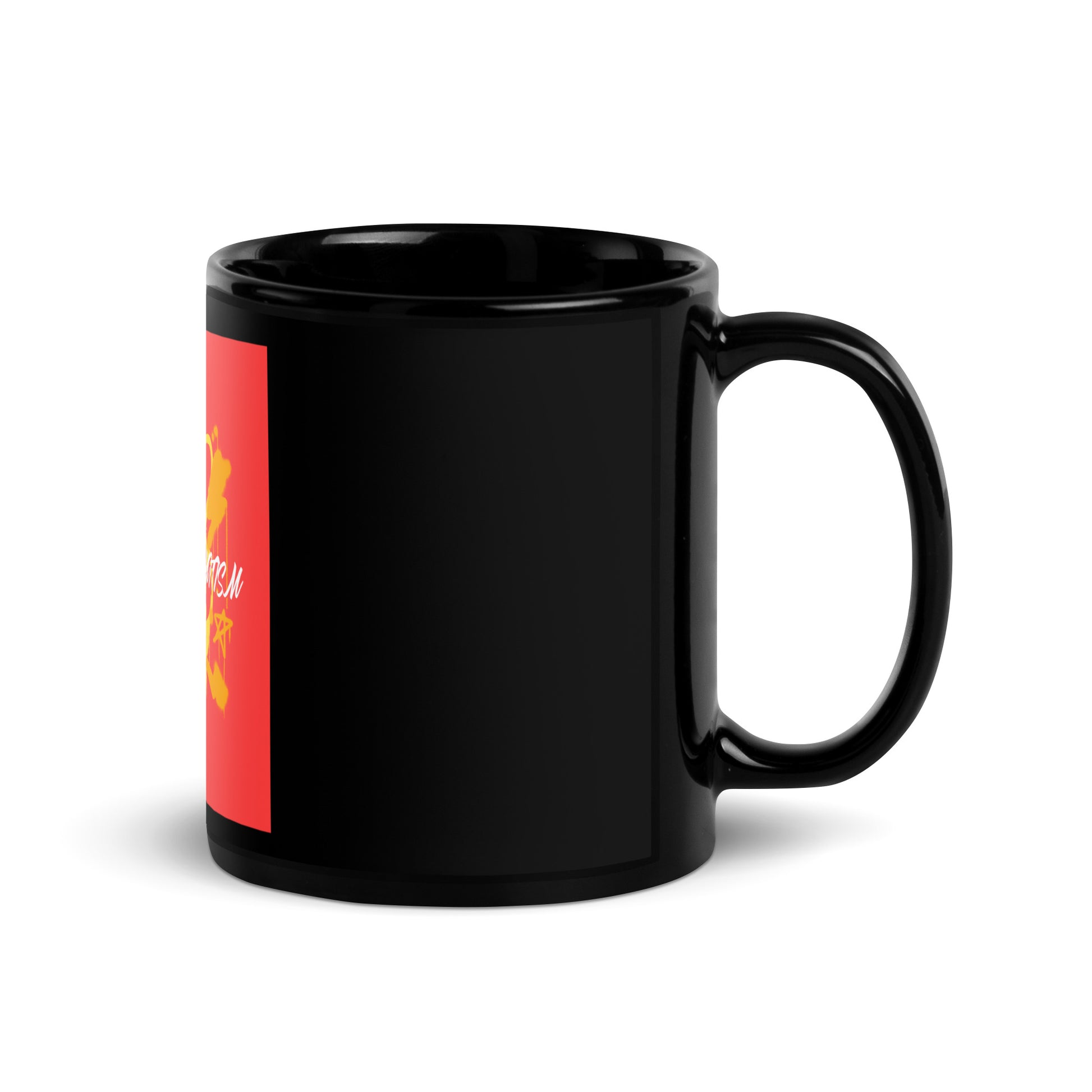 Fuck Antisemitism Graffiti | Black Glossy Mug