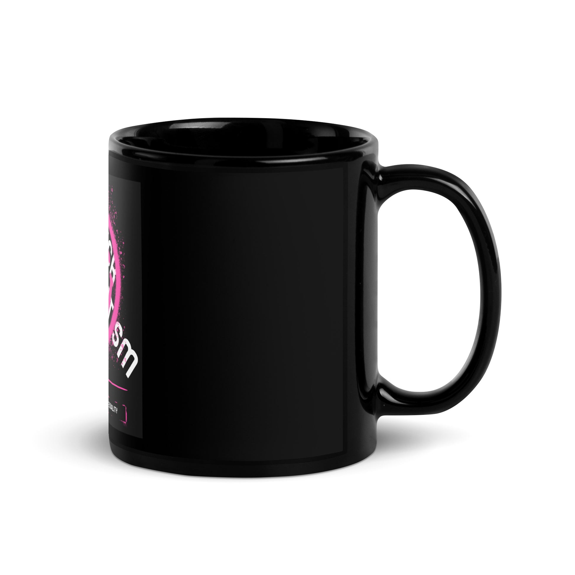 Fuck Antisemitism Graffiti | Black Glossy Mug