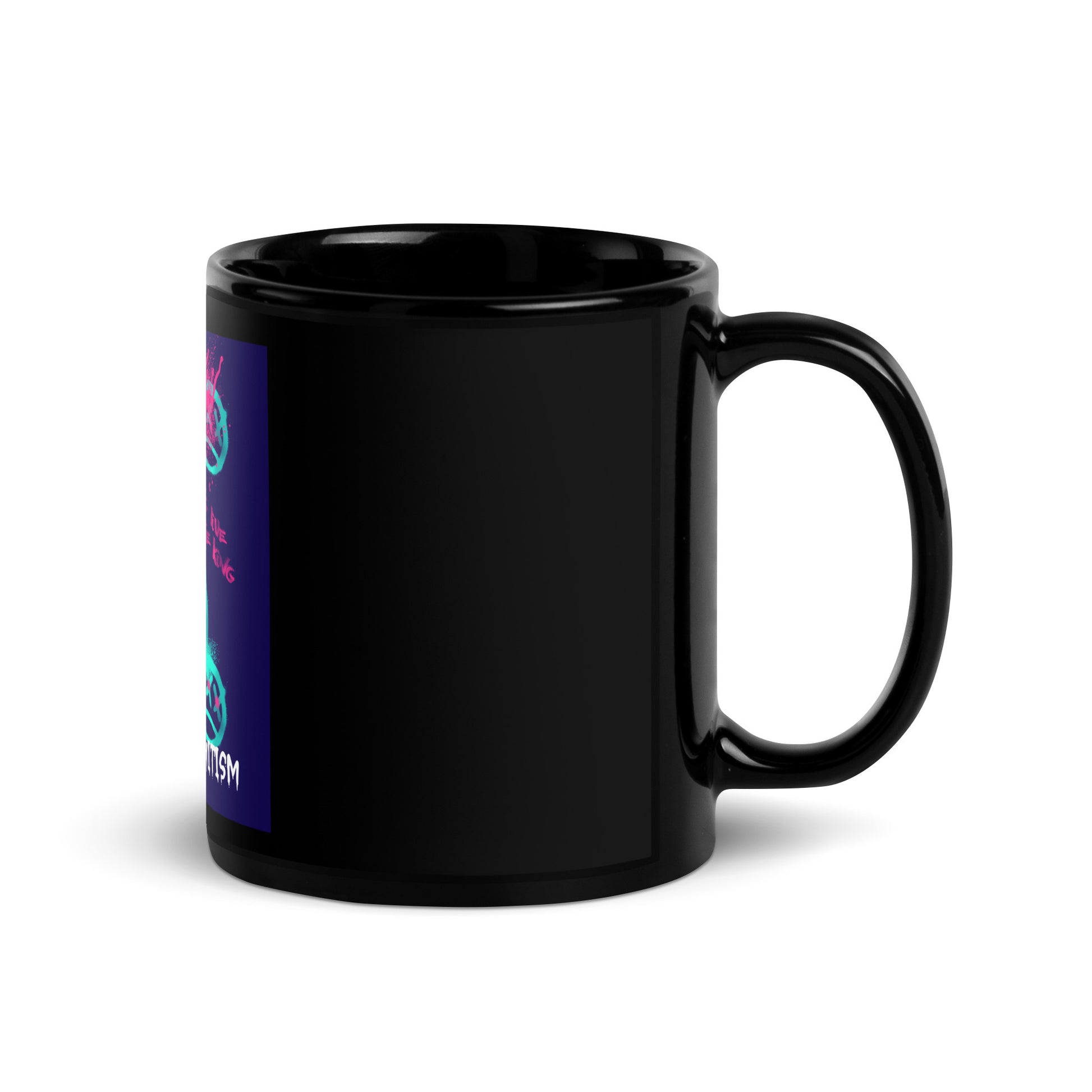 Fuck Antisemitism Graffiti | Black Glossy Mug
