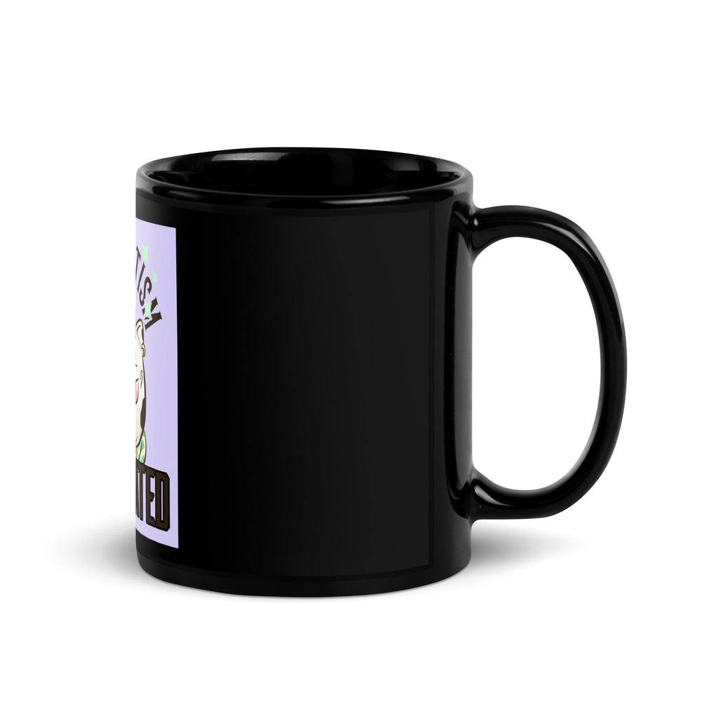Cool Cat | Antisemitism Is Outdated | Black Glossy Mug