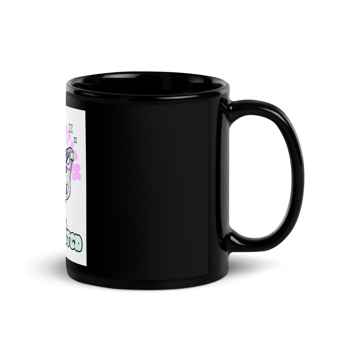 Cool Cat | Antisemitism Is Outdated | Black Glossy Mug Jouparty