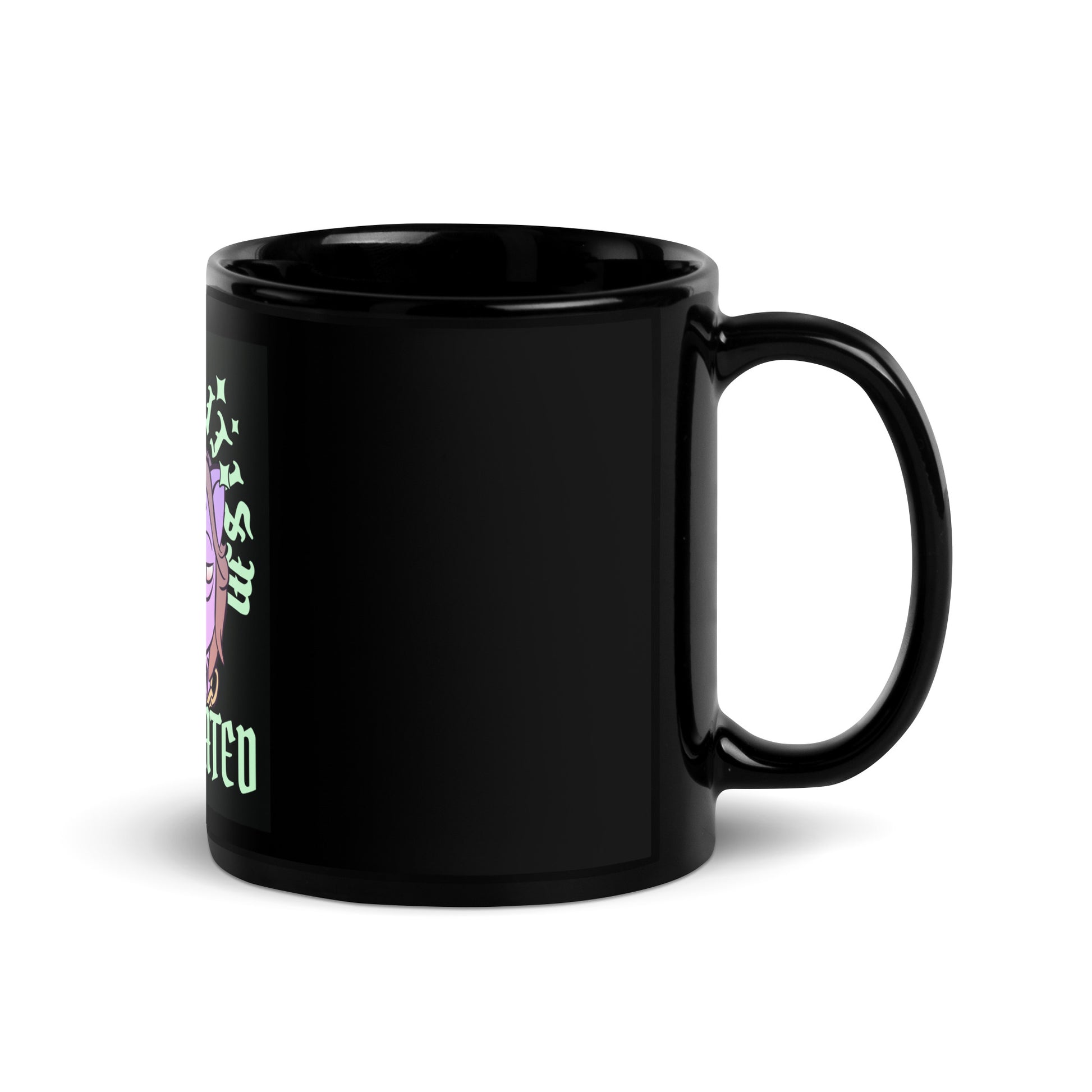 Cool Cat | Antisemitism Is Outdated | Black Glossy Mug