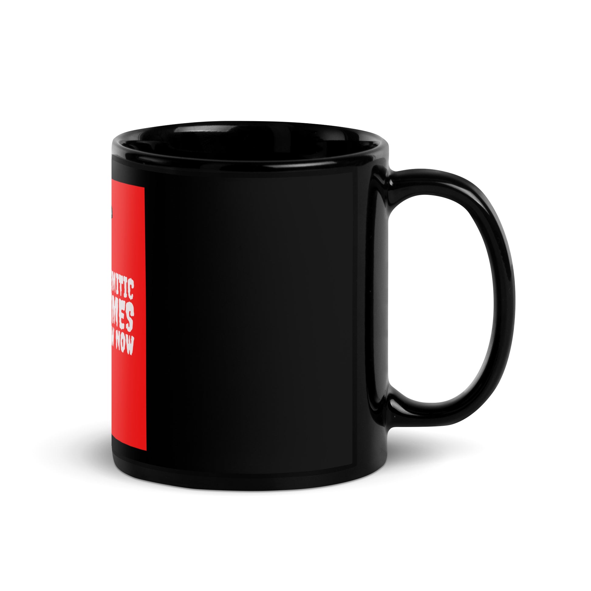 Antisemitic Hate Crimes | Black Glossy Mug