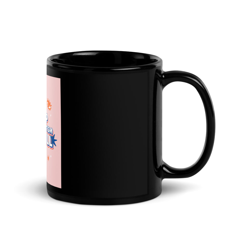 Chill Retro | Antisemitism | Black Glossy Mug