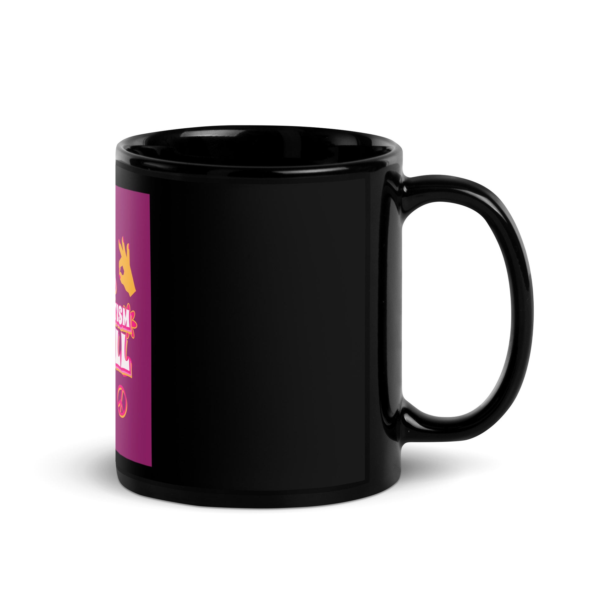 Chill Retro | Antisemitism | Black Glossy Mug