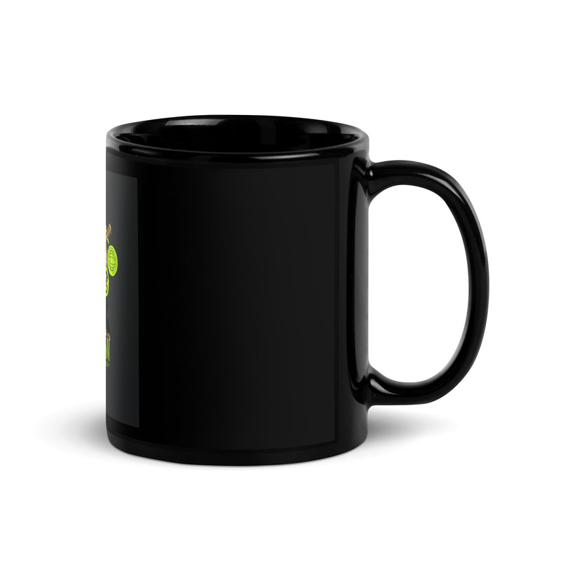 Classic Graffiti Fusion | Black Glossy Mug