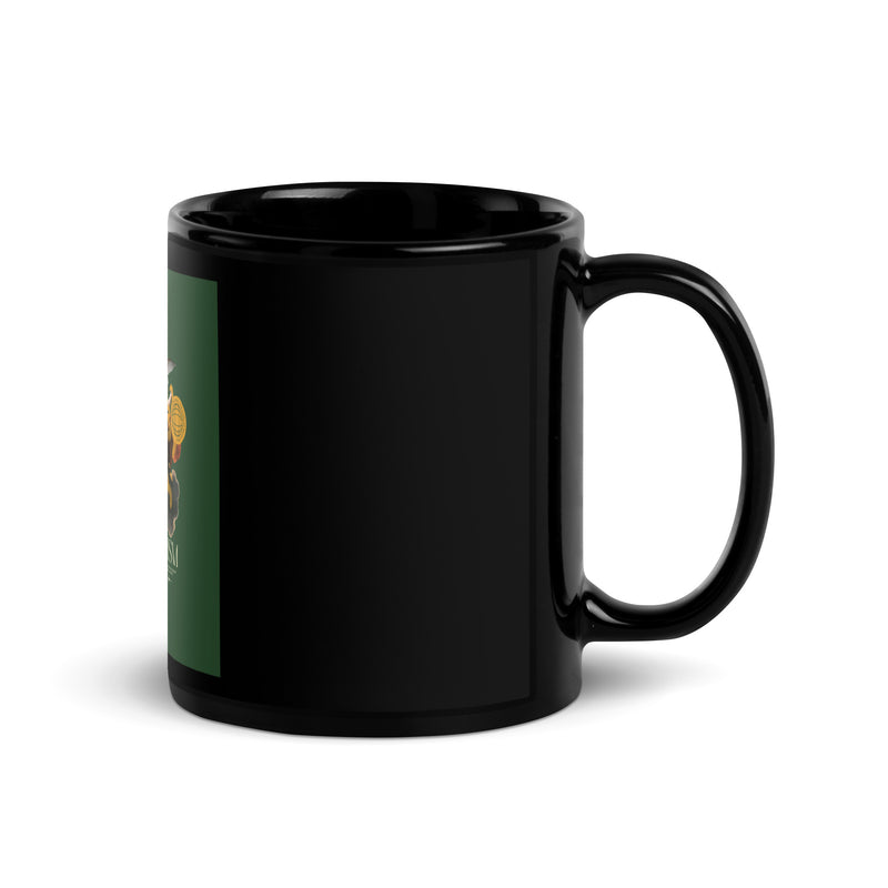Classic Graffiti Fusion | Black Glossy Mug