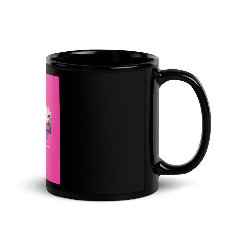 I Stand With Jews Graffiti Bible Verse | Black Glossy Mug