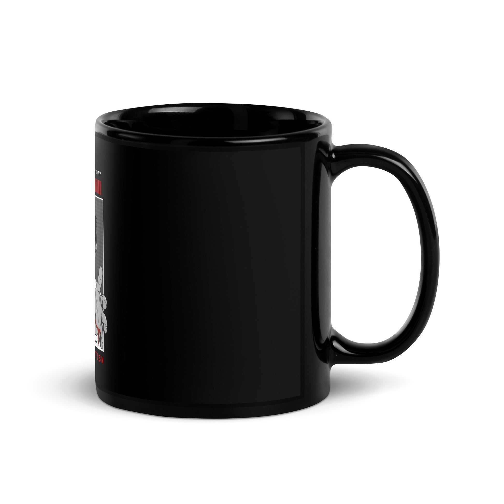 Human Or Monster | Antisemitism | Black Glossy Mug