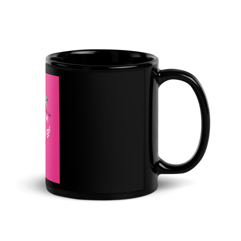 No Go Graffiti Doodle | Antisemitism | Black Glossy Mug