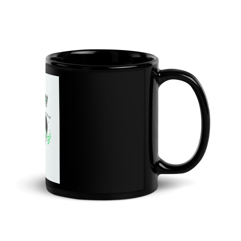 No Go Graffiti Doodle | Antisemitism | Black Glossy Mug