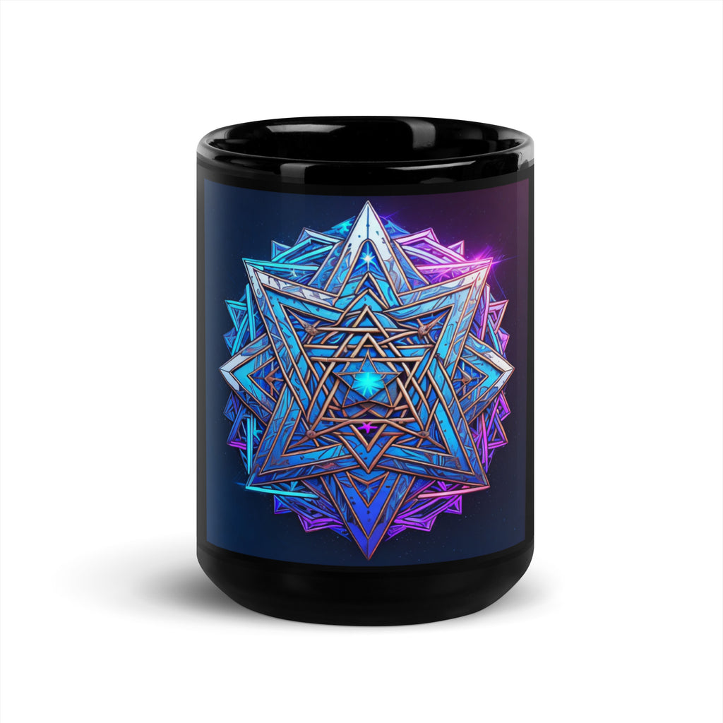 Magic Sound | Star of David | Black Glossy Mug Jouparty