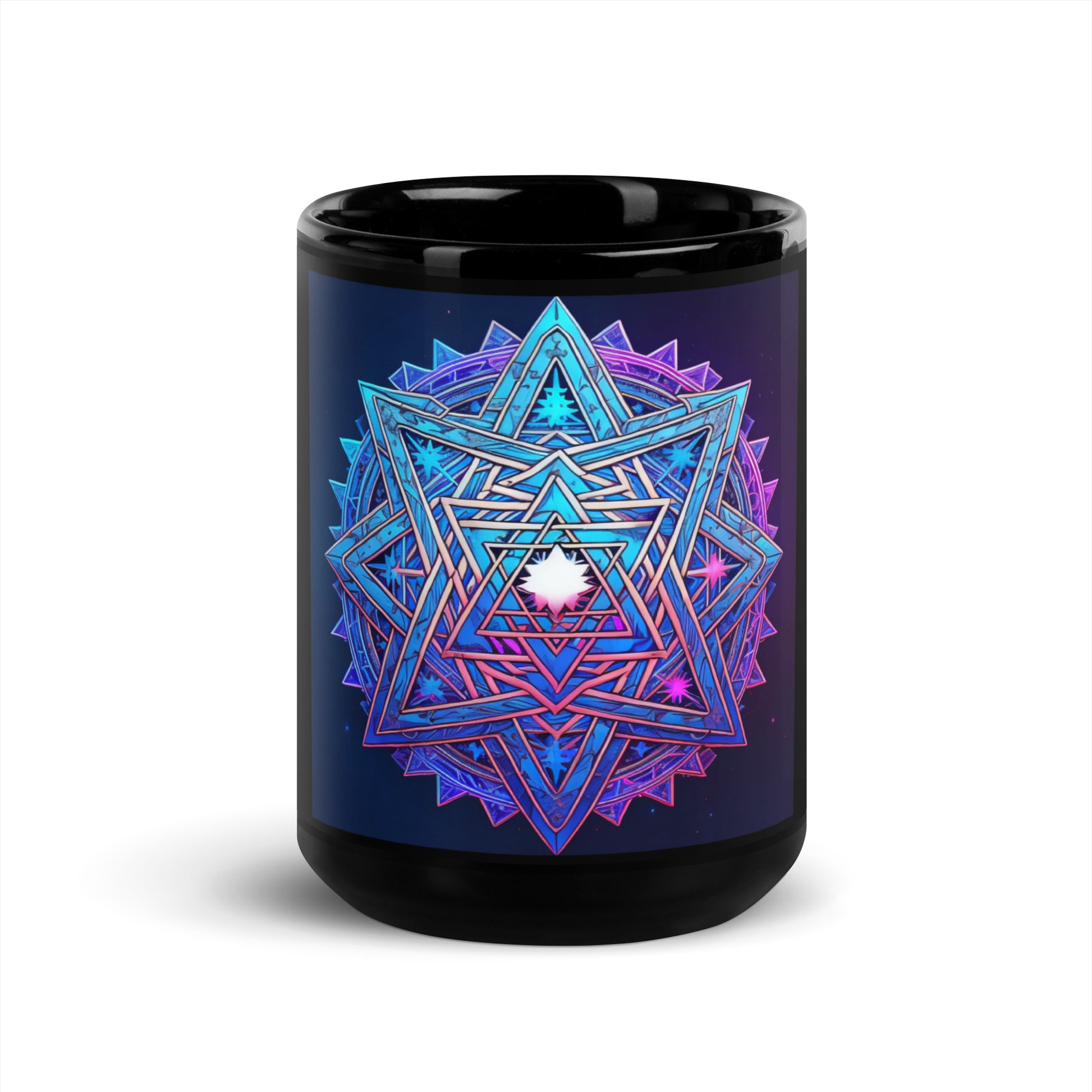 Magic Sound | Star of David | Black Glossy Mug Jouparty