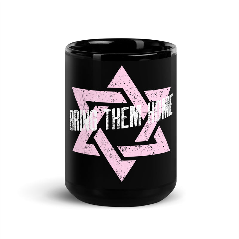 Bring Them Home | Star of David | Black Glossy Mug