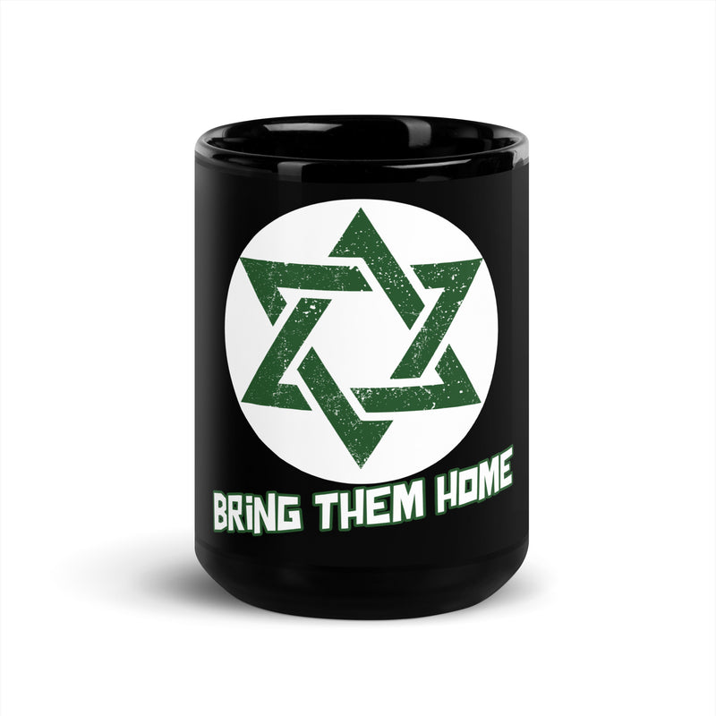 Bring Them Home | Star of David | Black Glossy Mug