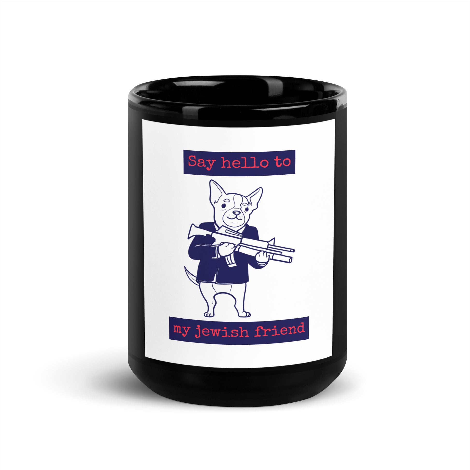 All In For Jews | Black Glossy Mug Jouparty